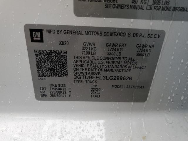 Lot #2461333509 2020 GMC SIERRA K15 salvage car