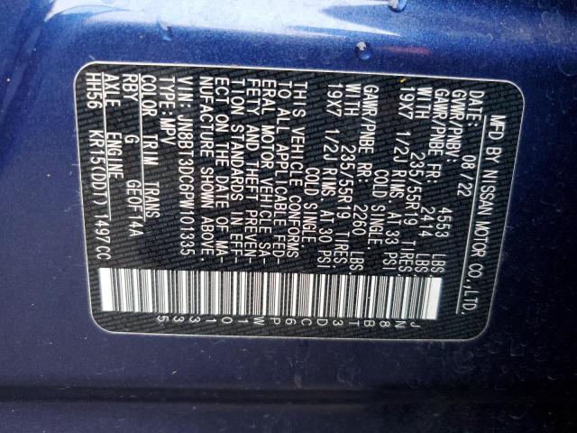 2023 NISSAN ROGUE PLAT JN8BT3DC6PW101335