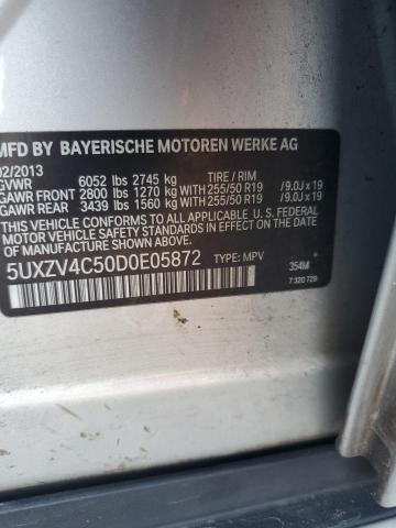 VIN 5UXZV4C50D0E05872 2013 BMW X5, Xdrive35I no.12