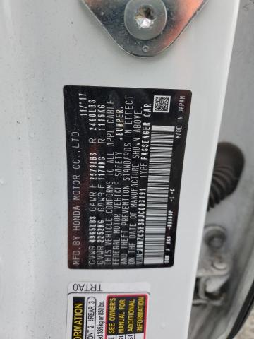 2018 HONDA CLARITY TO - JHMZC5F38JC003191
