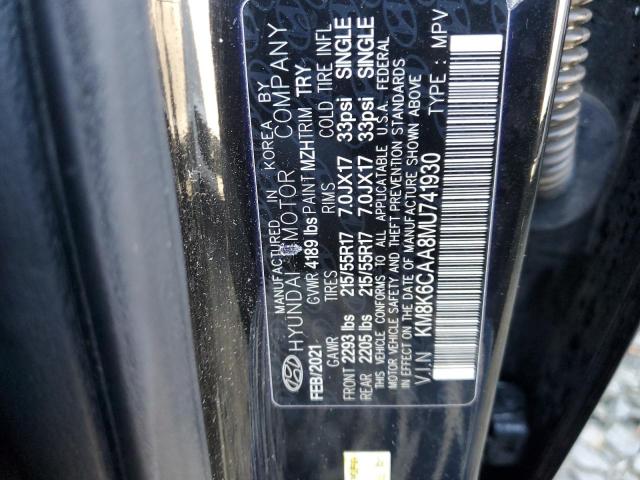 2021 HYUNDAI KONA SEL P - KM8K6CAA8MU741930