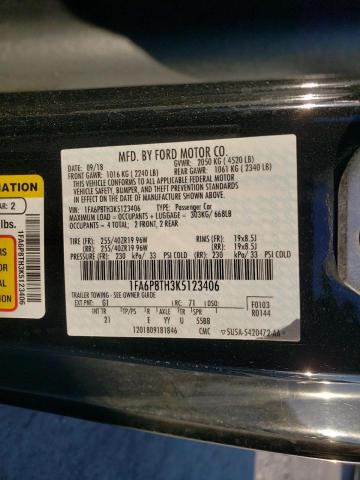 2019 FORD MUSTANG - 1FA6P8TH3K5123406