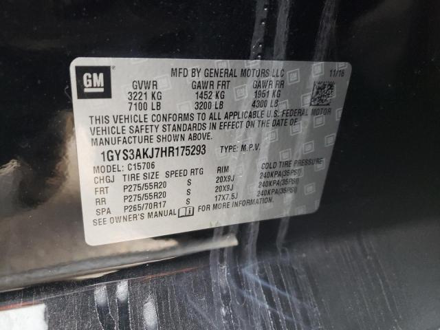 2017 CADILLAC ESCALADE 1GYS3AKJ7HR175293