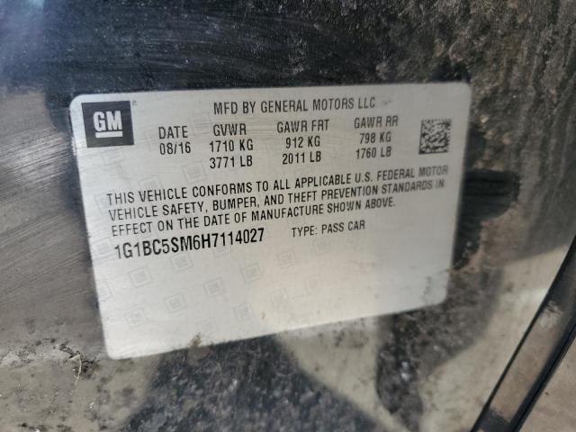 2017 CHEVROLET CRUZE LS - 1G1BC5SM6H7114027