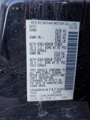 2018 NISSAN FRONTIER S 1N6AD0EVXJN747300