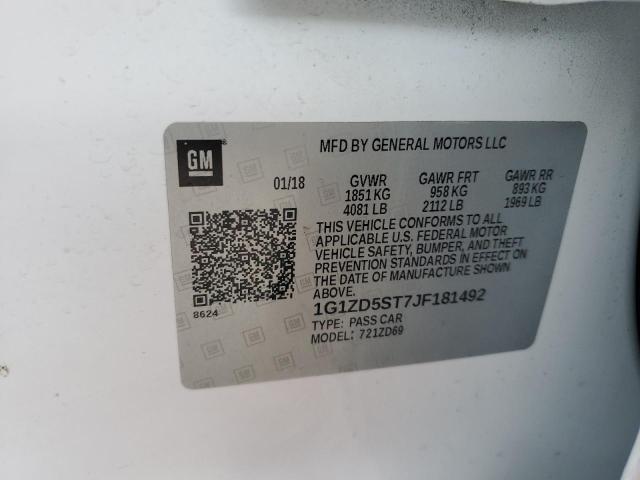 2018 CHEVROLET MALIBU LT 1G1ZD5ST7JF181492