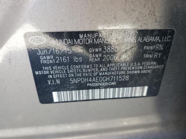 2016 HYUNDAI ELANTRA SE - 5NPDH4AE0GH711528