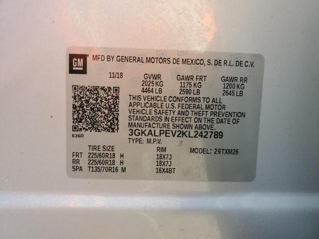 2019 GMC TERRAIN SL 3GKALPEV2KL242789