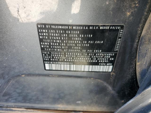 2021 VOLKSWAGEN TIGUAN S 3VV1B7AX6MM006912