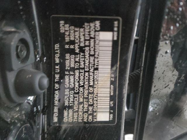 2018 Honda Civic Sport Touring VIN: SHHFK7H99JU412533 Lot: 44467684