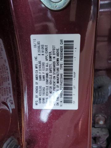 2015 HONDA ACCORD LX 1HGCR2F31FA223846