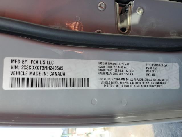 2022 DODGE CHARGER R/ - 2C3CDXCT3NH240585