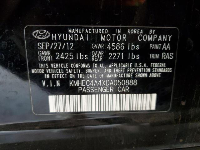 2013 Hyundai Sonata Hybrid VIN: KMHEC4A4XDA050888 Lot: 42706744