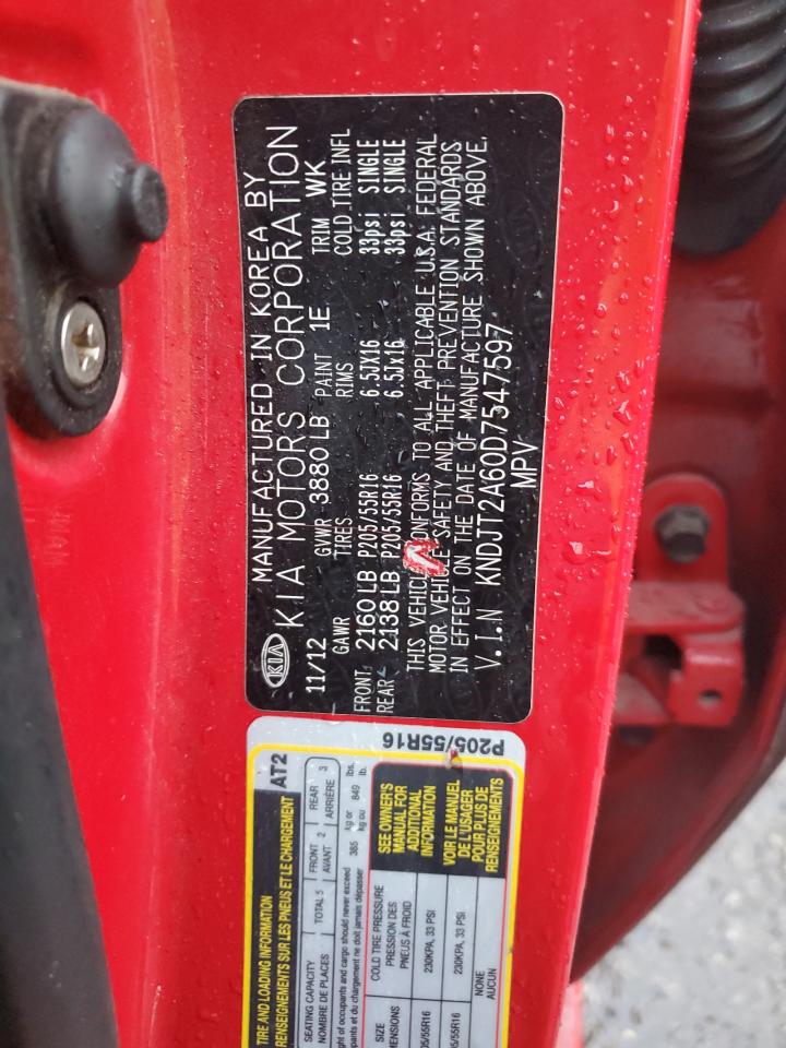 KNDJT2A60D7547597 2013 Kia Soul +