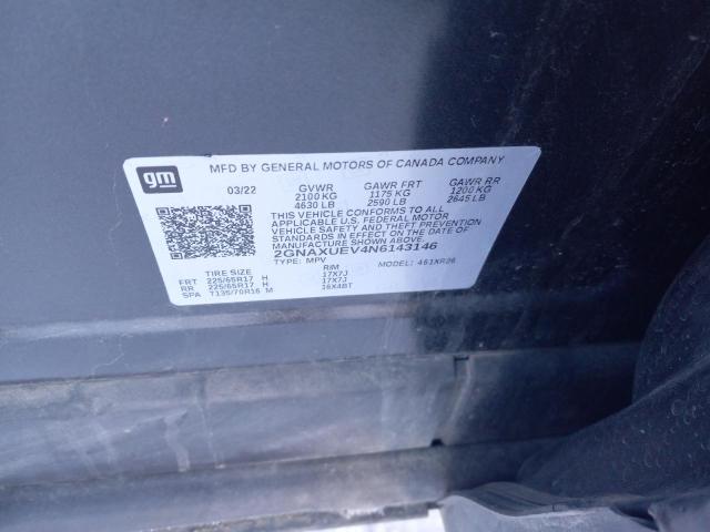 2022 CHEVROLET EQUINOX LT - 2GNAXUEV4N6143146