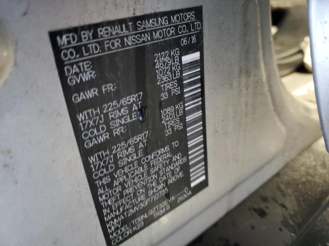 2016 NISSAN ROGUE S - KNMAT2MV3GP710735