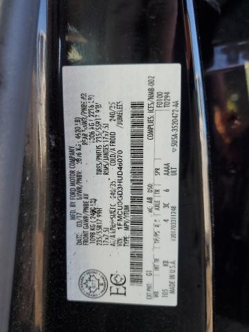 2017 FORD ESCAPE SE 1FMCU0GD3HUD46070