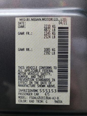 2021 NISSAN LEAF SL PL - 1N4BZ1DV8MC555153