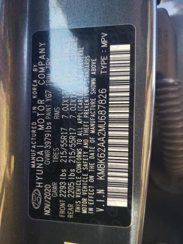 2021 HYUNDAI KONA SEL P - KM8K62AA2MU687826