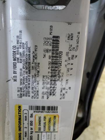 2016 FORD FUSION 4D 3FA6P0H77GR219920