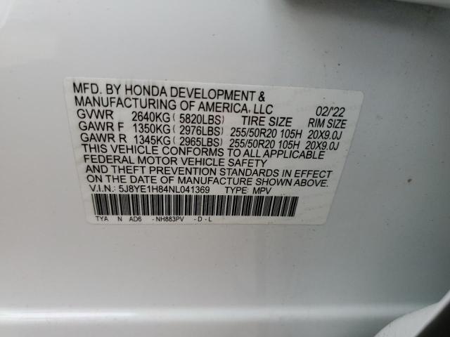 5J8YE1H84NL041369 2022 Acura Mdx Advance