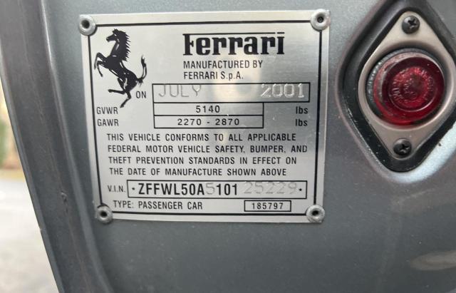 ZFFWL50A510125229 | 2001 Ferrari 456 mgta