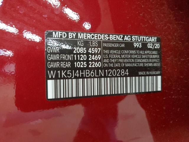2020 MERCEDES-BENZ CLA 250 4M W1K5J4HB6LN120284