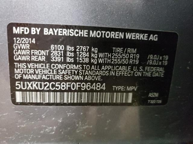 5UXKU2C58F0F96484 2015 BMW X6 - Image 12