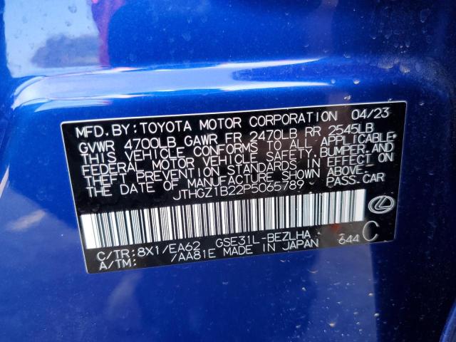 2023 LEXUS IS 350 F S - JTHGZ1B22P5065789