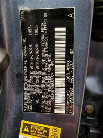 2016 TOYOTA HIGHLANDER - 5TDJKRFH9GS324278