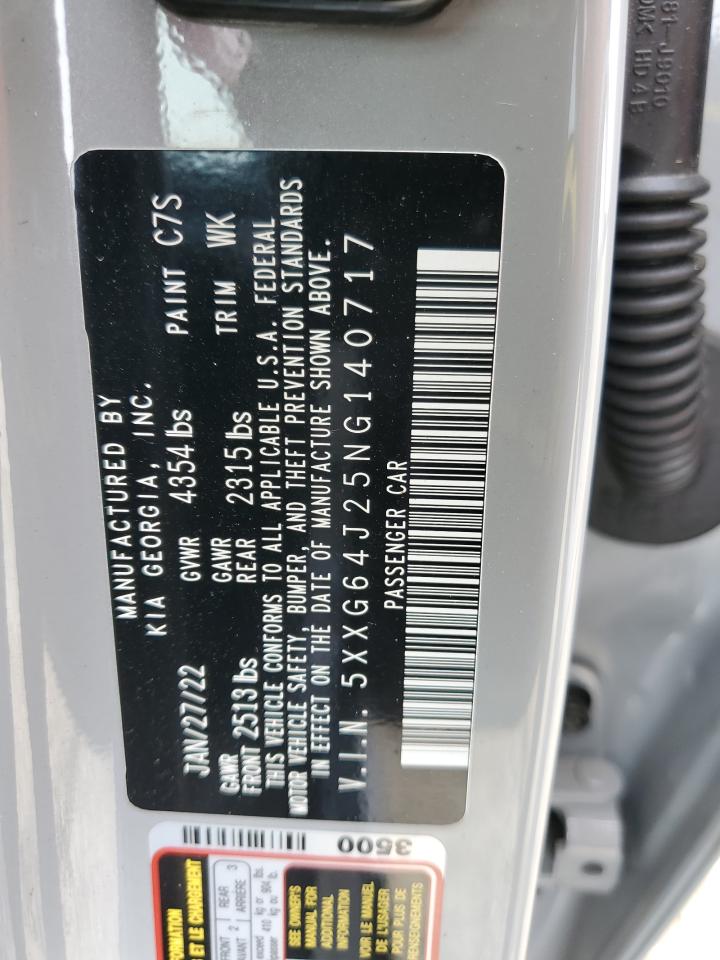 5XXG64J25NG140717 2022 Kia K5 Gt Line