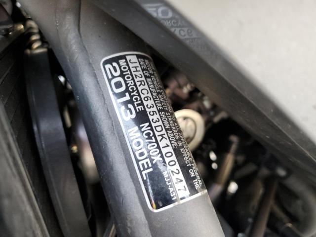 2013 HONDA NC700X JH2RC6353DK100247