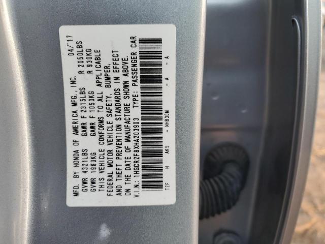 2017 HONDA ACCORD EXL - 1HGCR2F8XHA203903