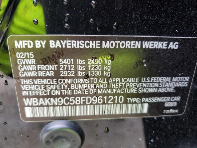 2015 BMW 550 I WBAKN9C58FD961210