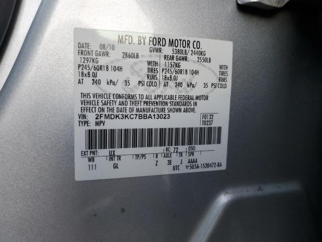 2011 Ford Edge Limited VIN: 2FMDK3KC7BBA13023 Lot: 41391704