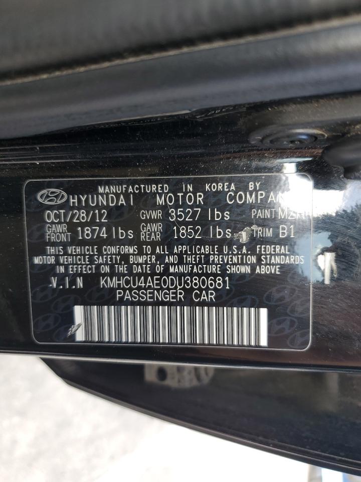 KMHCU4AE0DU380681 2013 Hyundai Accent Gls