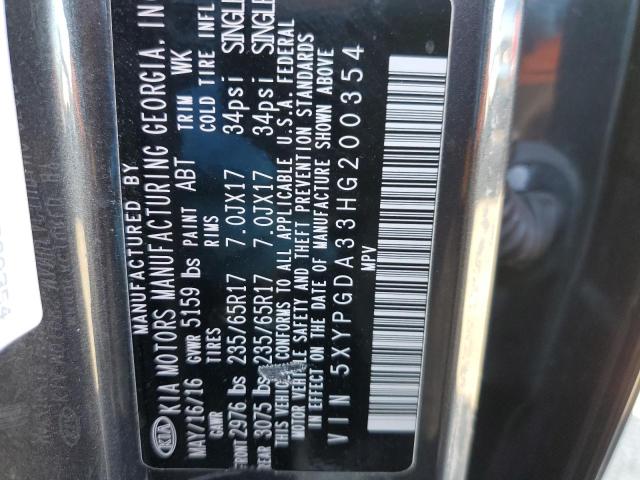 2017 KIA SORENTO LX 5XYPGDA33HG200354