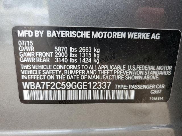 VIN WBA7F2C59GGE12337 2016 BMW 7 Series, 750I XI no.13