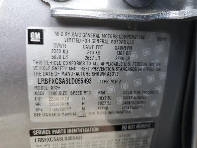 2020 BUICK ENVISION E LRBFXCSA8LD065493
