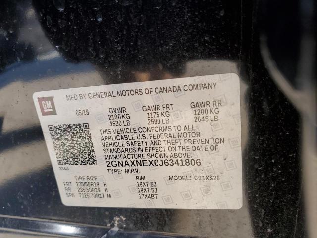 2018 CHEVROLET EQUINOX PR - 2GNAXNEX0J6341806