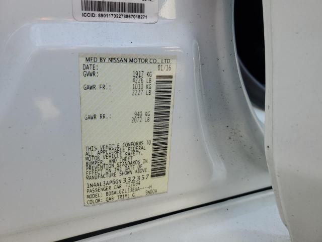 2016 NISSAN ALTIMA 2.5 1N4AL3AP6GN332357