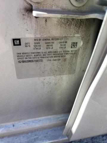 2016 CHEVROLET CRUZE L - 1G1BA5SM2G7305772