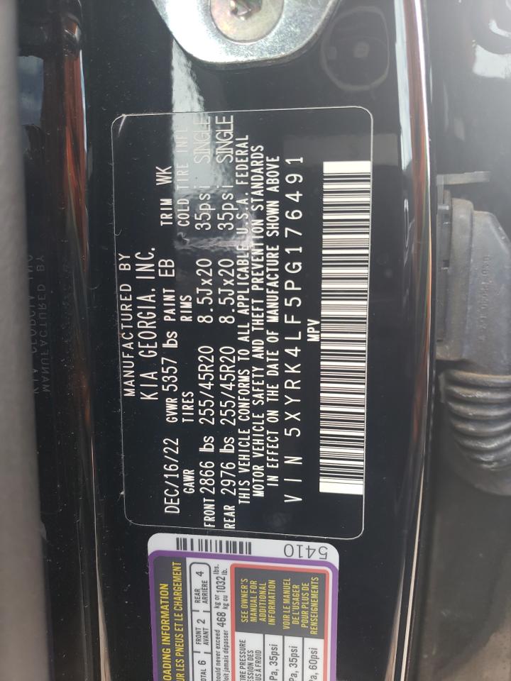 5XYRK4LF5PG176491 2023 Kia Sorento Sx