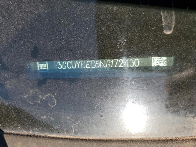 2022 CHEVROLET SILVERADO 3GCUYDED5NG172430