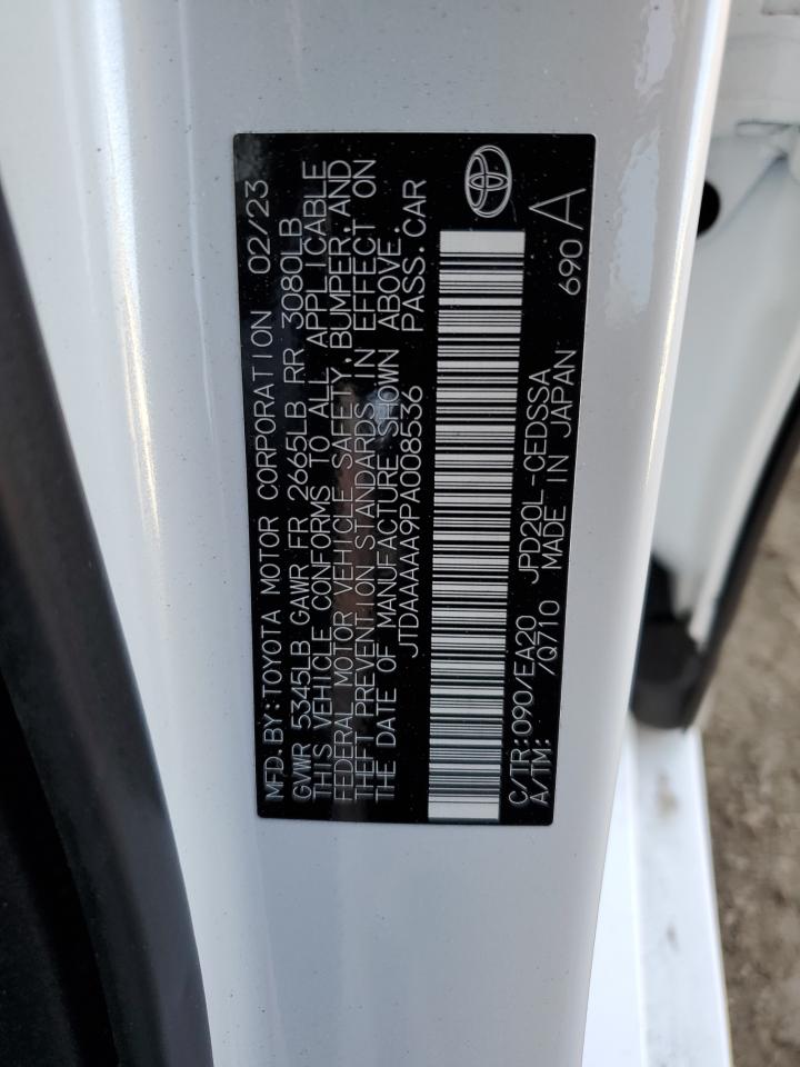 2023 Toyota Mirai Xle vin: JTDAAAAA9PA008536