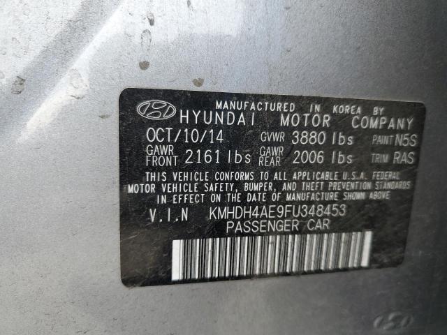 2015 HYUNDAI ELANTRA SE KMHDH4AE9FU348453