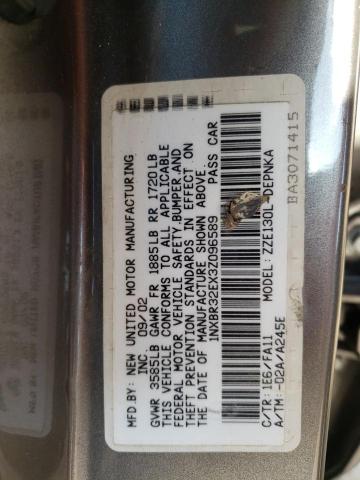 2003 Toyota Corolla Ce VIN: 1NXBR32EX3Z096589 Lot: 43696144