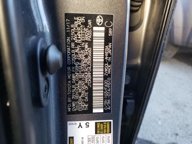 2018 TOYOTA PRIUS JTDKBRFU4J3585683