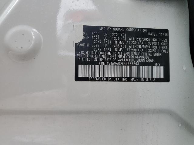 2019 SUBARU ASCENT TOU 4S4WMARD9K3438703