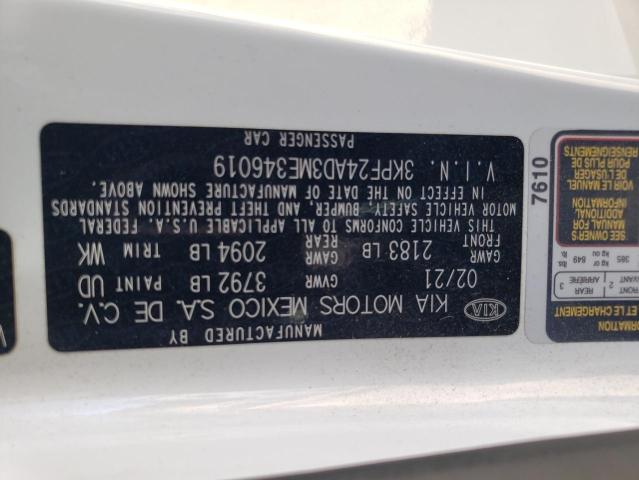 2021 KIA FORTE FE - 3KPF24AD3ME346019